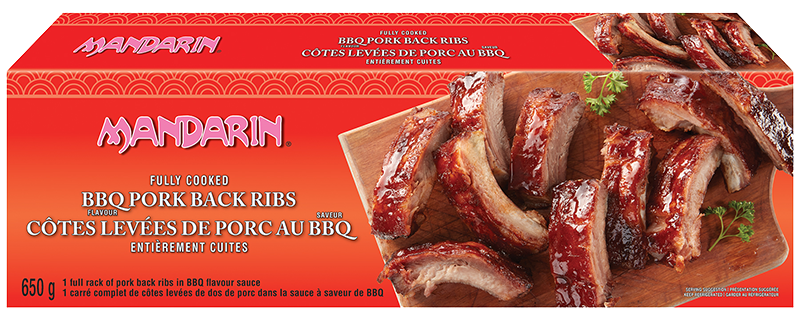 Côtes de porc BBQ à la Mandarin paquet de 650 g