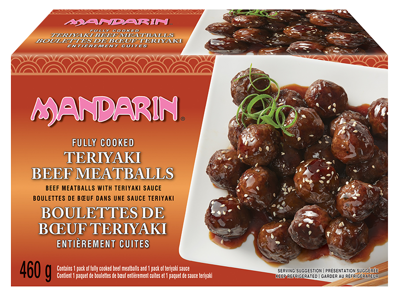 Mandarin teriyaki beef meatballs 460g package